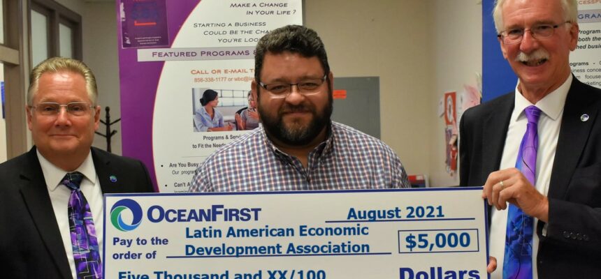 Ocean First Foundation Awards $5,000 Grant to LAEDA