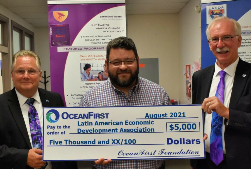 Ocean First Foundation Awards $5,000 Grant to LAEDA