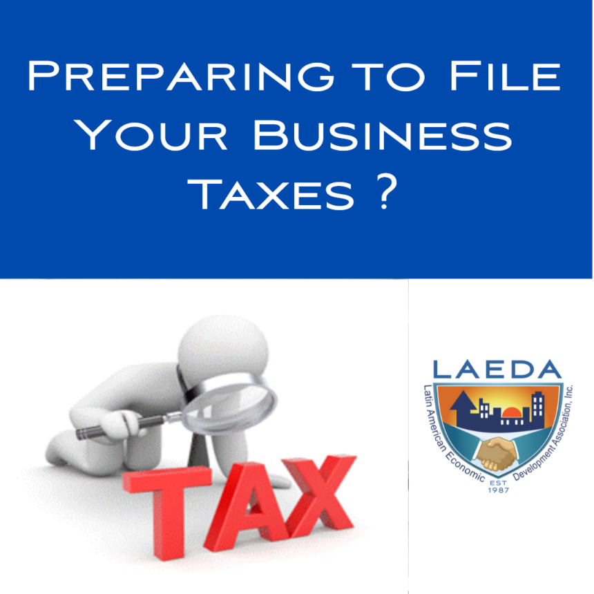 LAEDA Event: Preparing to File Your Business Taxes