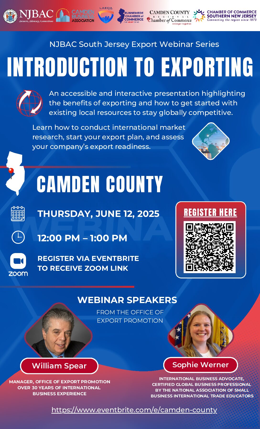 NJBAC South Jersey Export Webinar Series Introduction To Exporting LAEDA